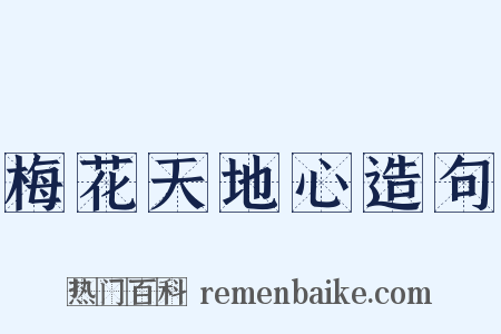 梅花天地心造句是什么意思的图片